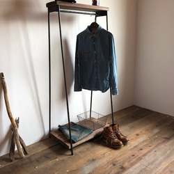 数量限定 MH4-65 ハンガーラック アイアン インダストリアル 古材