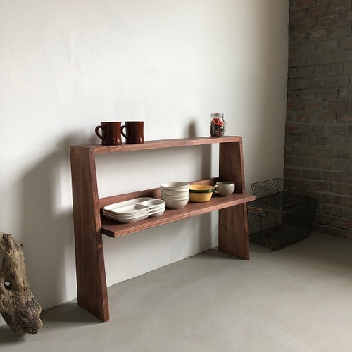 木製ブックシェルフ 飾り棚 本棚 | Brocante de La Cocotte