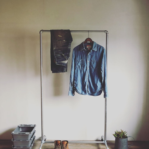 数量限定 送料無料 G90 ハンガーラック パイプ スチール ガス管 組立式