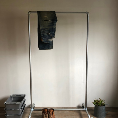 数量限定 送料無料 G90 ハンガーラック パイプ スチール ガス管 組立式