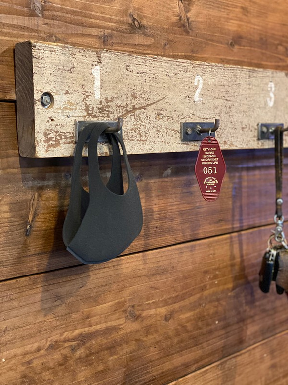 数量限定 NH-9 アイアンフック 2連 ウォールフック 壁掛け キーフック