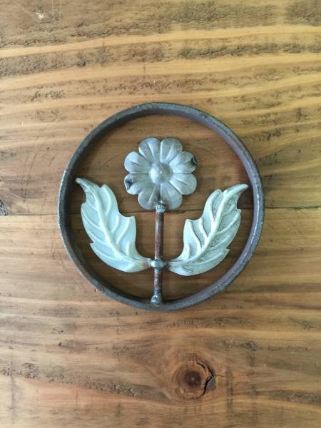 数量限定　CF-10-15　創意工夫　アイアン　パーツ　溶接　材料　鉄　装飾　柵　フェンス　花　溶接部材