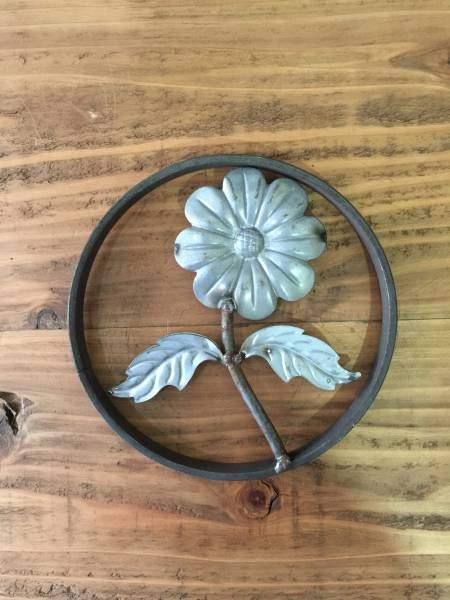 数量限定　CF-15-25　創意工夫　アイアン　パーツ　溶接　材料　鉄　装飾　柵　フェンス　花　溶接部材