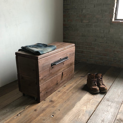 数量限定 M-BOX-mini 収納 ボックス 椅子 ベンチ キャスター 収納箱 古