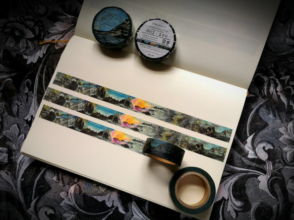 美岩collection = 原創山水風景紙膠帶．旅行寫生 Washi Masking Tape 15 mm 第2張的照片