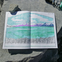 Lake Tekapo = 原創山水風景紙膠帶．旅行寫生 Washi Masking Tape 25 mm 第3張的照片