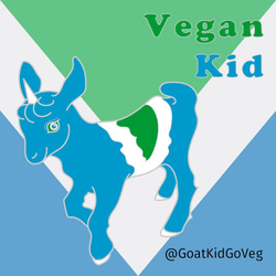 純素 山羊寶寶 獨角獸 Vegan Kid 硬琺瑯金屬徽章 Hard Enamel Pin 動物平權 家畜解放 第4張的照片