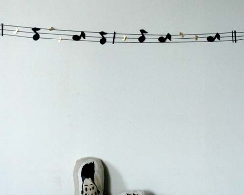 音符のガーランド ガーランド SHOP NOIR DECO 通販 1684564｜Creema