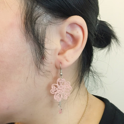 armei《訂製》櫻花片片 耳環 桜の花 Spring Sakura Cherry Blossom Earrings 第4張的照片