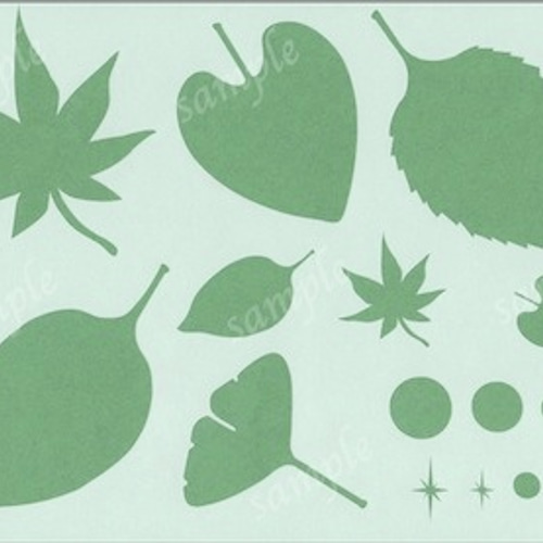 オリジナルステンシルシート 葉っぱ その他アート fumimicreative 通販