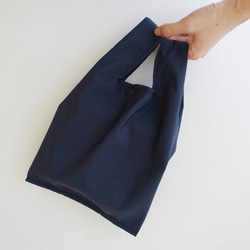 環保小型購物袋 飲料食物提袋 午夜藍 素面 第4張的照片