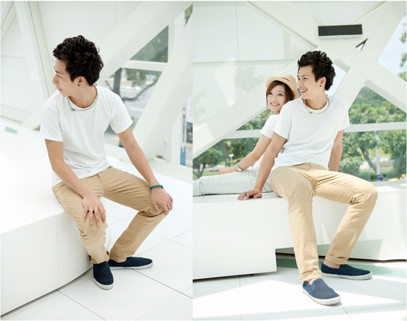 排他的なバージョンプライムT MIT100％のコーマコットンTシャツ【黒/白/グレー男性モデル男性] 2枚目の画像