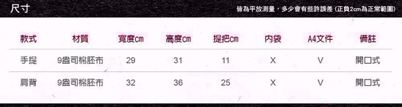 手繪手印 9oz胚布提袋【Bloodstain】單面圖案 手提/肩背 第4張的照片