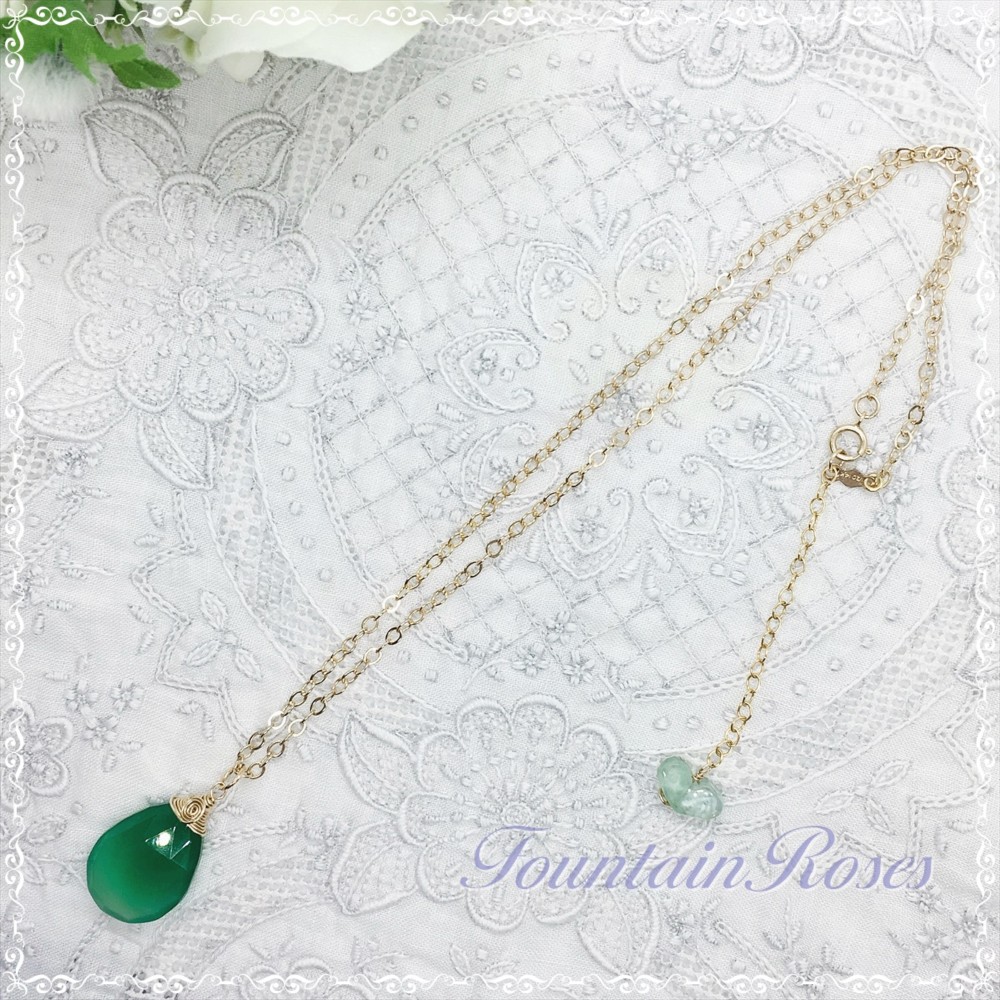 N225　グリーンオニキスペンダント