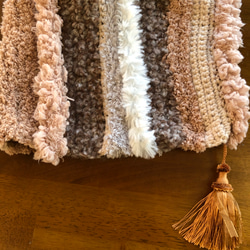 creema限定新作❣️冬支度に手編み色々毛糸のモコモコスヌード 3枚目の画像