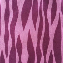 斜紋圍巾｜波紋紫洋紅色（棉） 第6張的照片