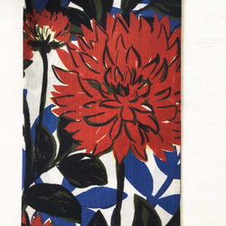 斜紋圍巾｜東方之花（棉） 第6張的照片