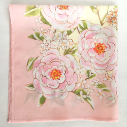 手帕｜甜美的花朵玫瑰和丁香（淡粉紅色）迷你尺寸/棉 第2張的照片