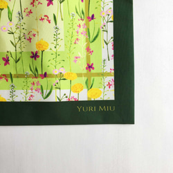圍巾圖案袋“春天和初夏的田野|紫羅蘭，蒲公英等♪”（大號/棉） 第7張的照片