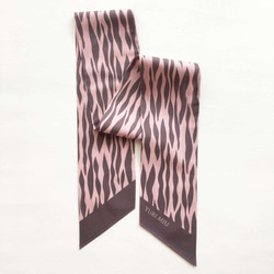 斜紋圍巾 | Ripple Mauve Pink (Cotton) 第4張的照片