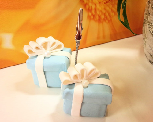 ギフトボックス【メモクリップスタンドセット】 ティファニーカラー