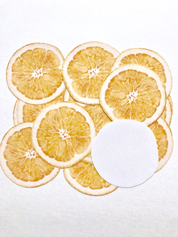 オリジナル フルーツメモ オレンジ 25枚 3枚目の画像