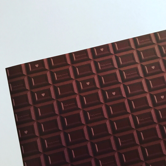 オリジナル デザインペーパー チョコレート ミルク 10枚 包装紙  