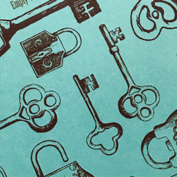 送料無料 オリジナル デザインペーパー dimple key ブルー 10枚 3枚目の画像