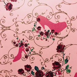 オリジナル デザインペーパー Rose&heal ピンク 10枚 3枚目の画像