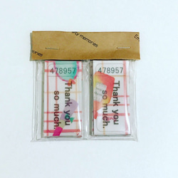 送料無料 オリジナル 透ける サンキューチケットシール コスメ チェック 1枚目の画像
