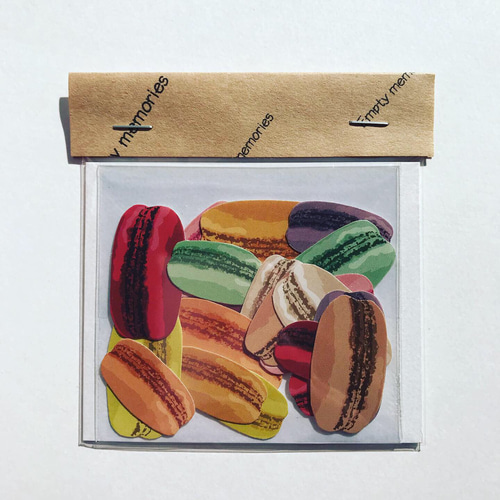 オリジナル マカロンのフレークシール ミニ 20枚入 シール Empty