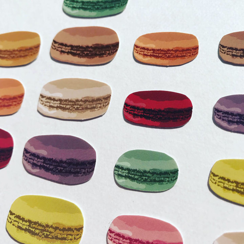 オリジナル マカロンのフレークシール ミニ 20枚入 シール Empty