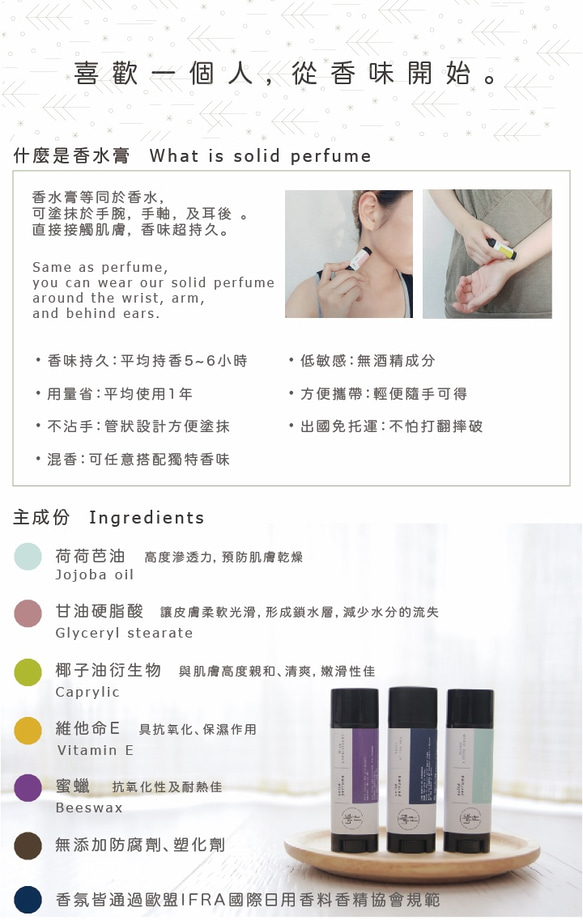 香水膏【 一千零二夜 1002 nights 】Solid perfume 第5張的照片