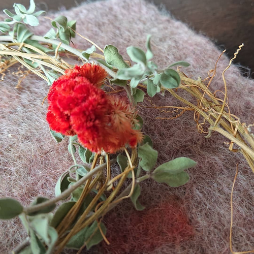 ゴーヤの蔓のリース 秋の装い リース まのなかみ 通販 10539625