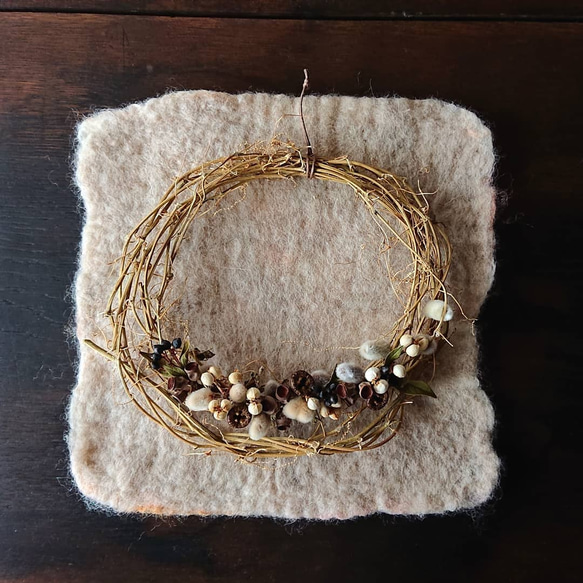 ゴーヤのリース【ゴーヤ】ドライフラワー