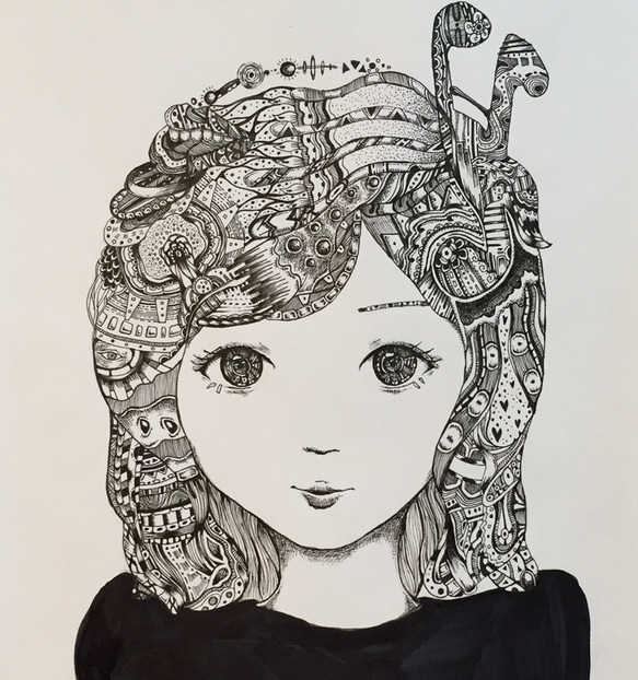 ペン画