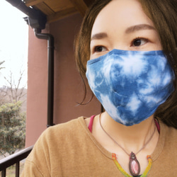 薬草染めorganic cotton mask* オーガニック立体ニットマスク 3枚目の画像