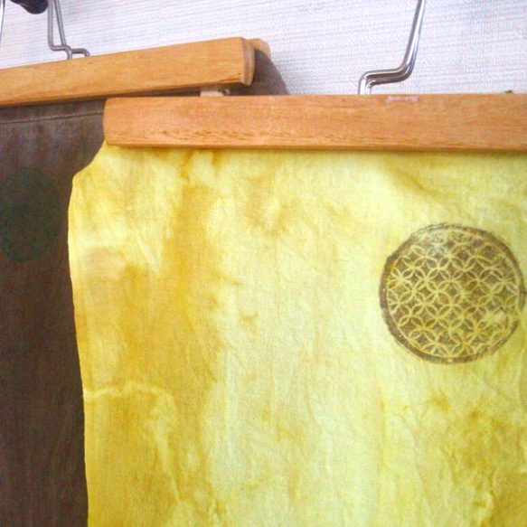 【特價】草染麻棉Etchu褌*植物染麻棉纏腰布古麻氣盤 第6張的照片