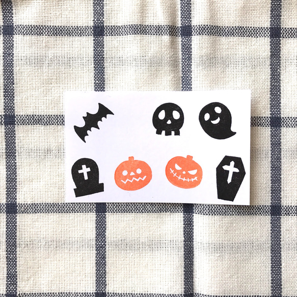 消しゴムスタンプ＊ミニハロウィン 4枚目の画像