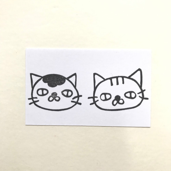 消しゴムスタンプ*ねこたち 3枚目の画像