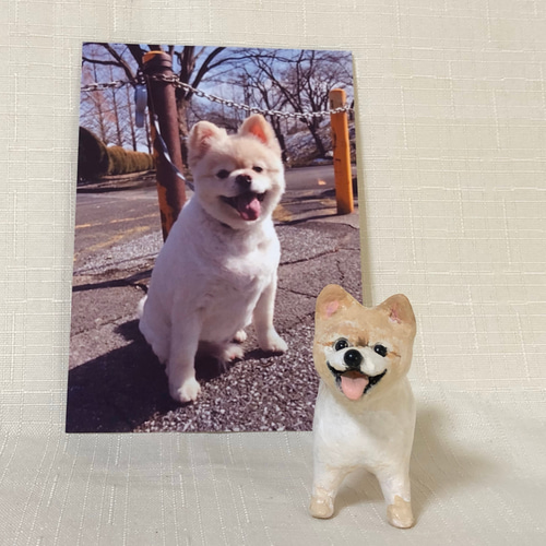 オーダーメイド＊愛犬のミニチュア置物（リングスタンド