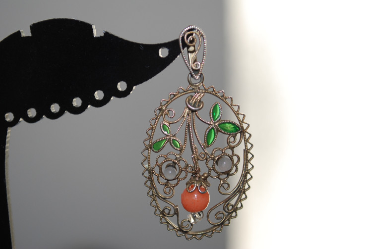 ドイツアンティークペンダントトップ(シルバー製)　DAPTS01