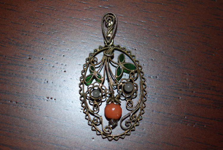 ドイツアンティークペンダントトップ(シルバー製)　DAPTS01