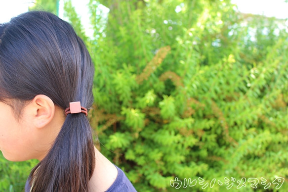 方型URUSHI髮帶(S-Pink) 第4張的照片