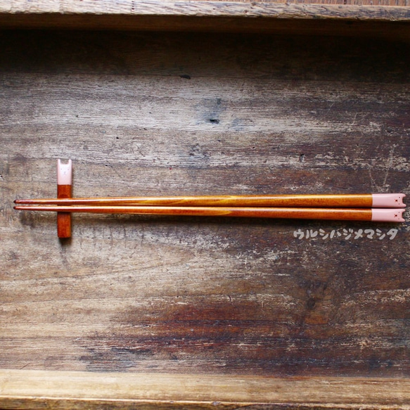 擦漆筷子(兔子)[成人23cm] / URUSHI CHOPSTICKS (兔子) 第4張的照片