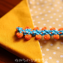 完売：リバーシブル箸袋(黄×黄水玉)/REVERSIBLE CHOPSTICKS BAG(Yellow*Dot) 4枚目の画像