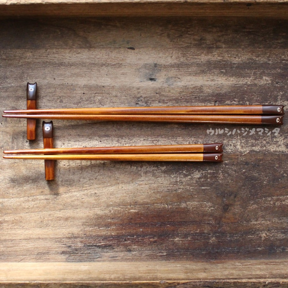 擦漆筷子 (熊) [18 厘米，兒童] / 漆筷子 (熊) 第5張的照片