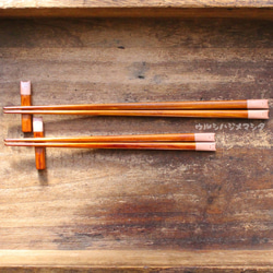 擦拭漆筷子（豬）[18厘米，兒童專用] / URUSHI CHOPSTICKS（PIG） 第5張的照片