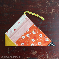 再次上架★可逆筷子袋（黃色x日本圖案）/可反轉筷子袋（黃色x日文） 第1張的照片