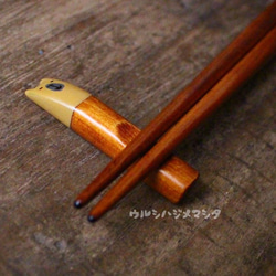 2018年限定◆拭き漆の箸置き(カピバラ)／URUSHI CHOPSTICK REST(CAPYBARA) 2枚目の画像